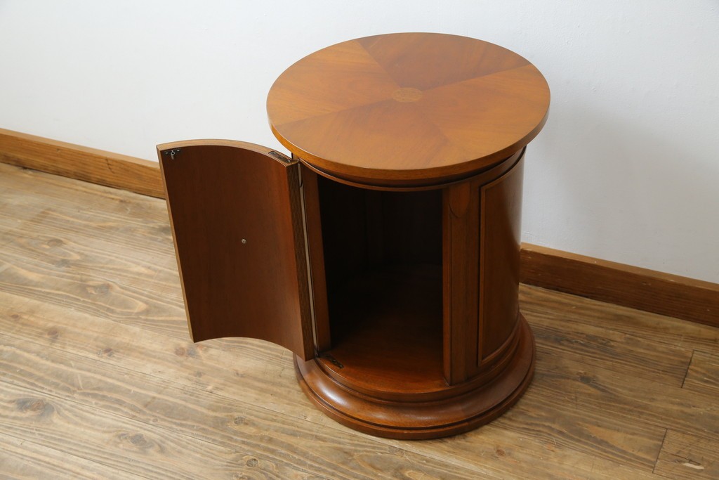 中古　美品　DREXEL HERITAGE(ドレクセルヘリテイジ)　Triune(トライユン)　美しい杢目が映えるドラムテーブル　(R-085498)