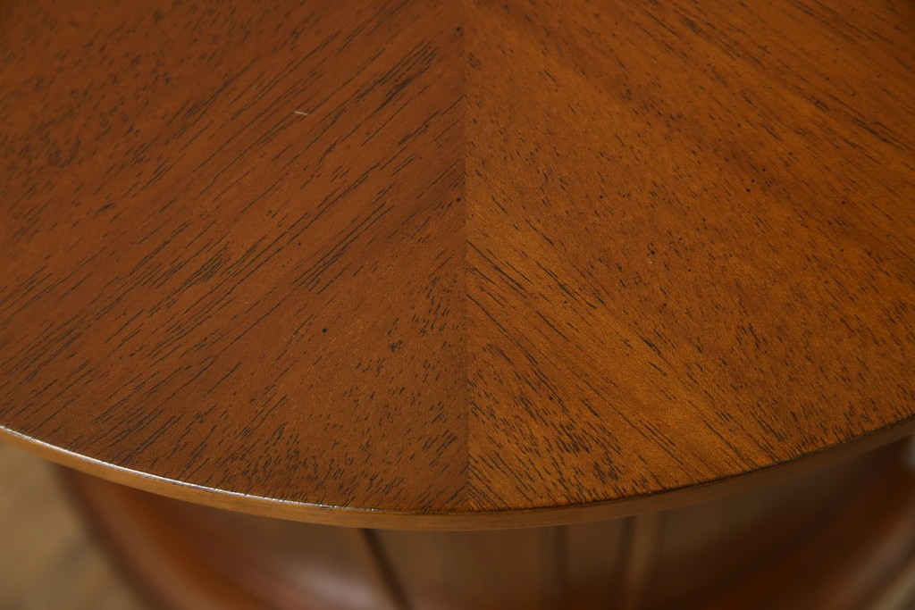 中古　美品　DREXEL HERITAGE(ドレクセルヘリテイジ)　Triune(トライユン)　美しい杢目が映えるドラムテーブル　(R-085498)