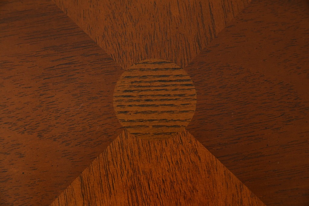 中古　美品　DREXEL HERITAGE(ドレクセルヘリテイジ)　Triune(トライユン)　美しい杢目が映えるドラムテーブル　(R-085498)