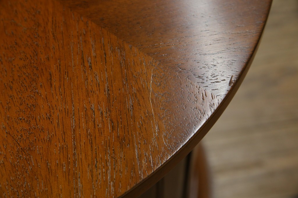 中古　美品　DREXEL HERITAGE(ドレクセルヘリテイジ)　Triune(トライユン)　美しい杢目が映えるドラムテーブル　(R-085498)