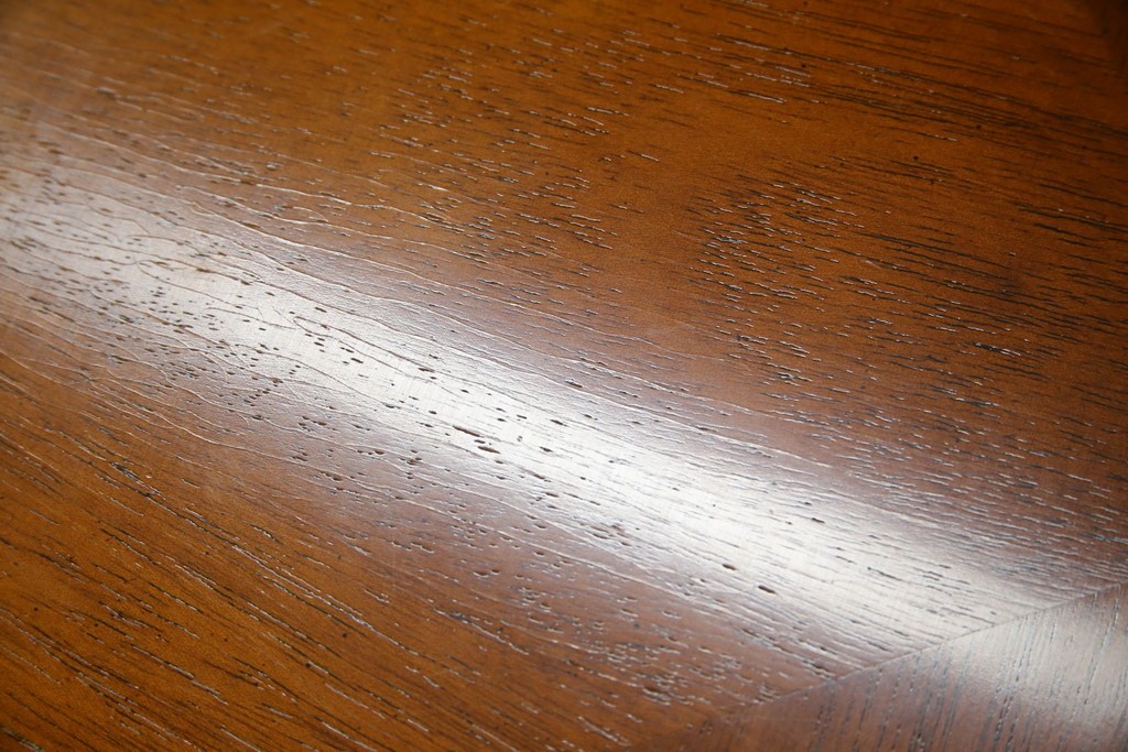 中古　美品　DREXEL HERITAGE(ドレクセルヘリテイジ)　Triune(トライユン)　美しい杢目が映えるドラムテーブル　(R-085498)