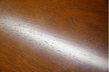 中古　美品　DREXEL HERITAGE(ドレクセルヘリテイジ)　Triune(トライユン)　美しい杢目が映えるドラムテーブル　(R-085498)