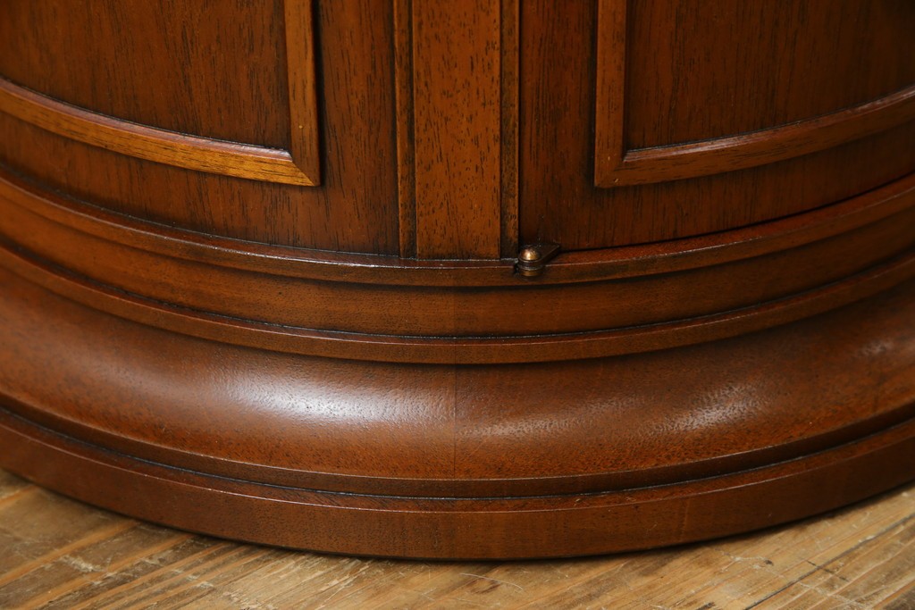 中古　美品　DREXEL HERITAGE(ドレクセルヘリテイジ)　Triune(トライユン)　美しい杢目が映えるドラムテーブル　(R-085498)