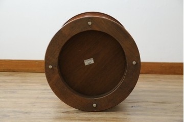 中古　美品　DREXEL HERITAGE(ドレクセルヘリテイジ)　Triune(トライユン)　美しい杢目が映えるドラムテーブル　(R-085498)