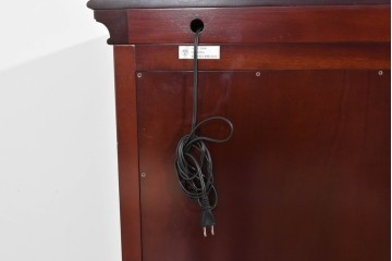 中古　美品　東海家具工業(Tokai Kagu)　国産の上質な作り!　端正な木部の気品が漂うキュリオケース　定価約16万円相当　(R-085502)