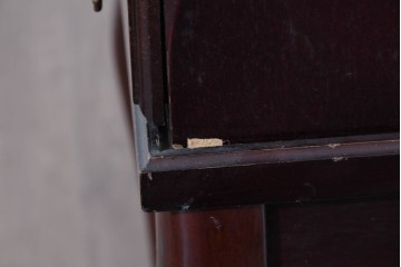 アメリカヴィンテージ　クラシカルな猫脚が素敵なジュエリー収納付き4段チェスト　(R-085503)