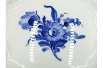 デンマーク製　ROYAL COPENHAGEN(ロイヤルコペンハーゲン)　ブルーフラワー アンギュラーの上品なプレート6枚セット　スクラッチありB級品　(R-085512)