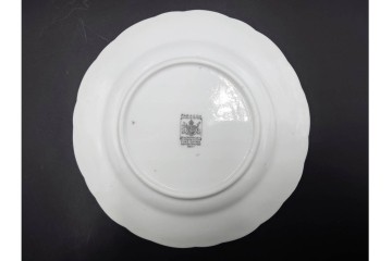 イギリス製　PARAGON(パラゴン)　フラワーハンドルが可憐なティーカップ&ソーサー・プレートのトリオセット　(R-085513)