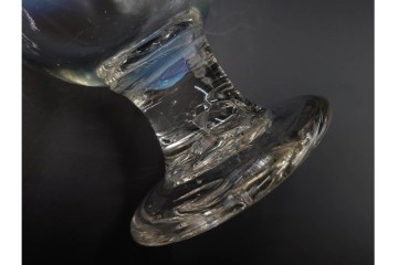 アンティーク　大正～昭和初期の当時物　鮮やかな赤縁が目を引く氷コップ2点セット　(R-085516)