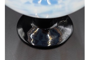 アンティーク　大正～昭和初期の当時物　碗型　乳白に鱗文が愛らしい氷コップ2客セット　(R-085526)