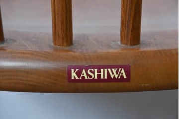 中古　柏木工(KASHIWA)　緩やかな曲線が美しいダイニングチェア4脚セット　(R-085531)