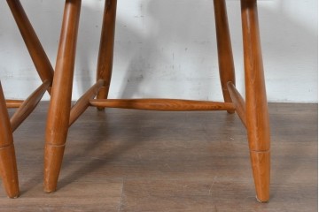 中古　柏木工(KASHIWA)　緩やかな曲線が美しいダイニングチェア4脚セット　(R-085531)