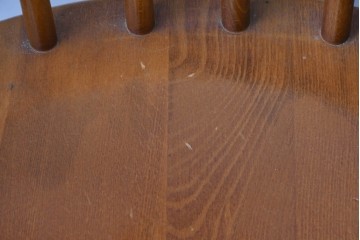 中古　柏木工(KASHIWA)　緩やかな曲線が美しいダイニングチェア4脚セット　(R-085531)