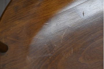 中古　柏木工(KASHIWA)　緩やかな曲線が美しいダイニングチェア4脚セット　(R-085531)