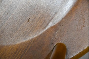 中古　柏木工(KASHIWA)　緩やかな曲線が美しいダイニングチェア4脚セット　(R-085531)