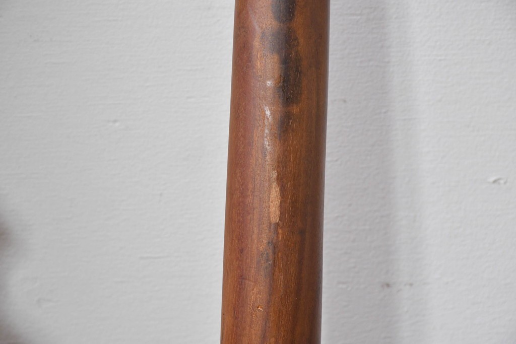 ヴィンテージ　チーク無垢材　花瓶型の優雅な曲線を描くクイーンアンチェア2脚セット　(R-085534)