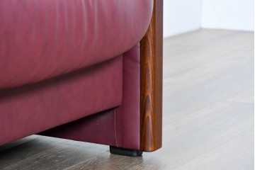 中古　美品　ノルウェー　EKORNES(エコーネス)　Stressless(ストレスレス)　包み込む座り心地の2人掛けソファ　定価約62万円相当　(R-085535)