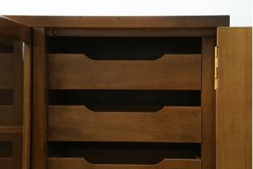 中古　美品　カリモク家具(karimoku)　domani(ドマーニ)　Morganton(モーガントン)　上品な木目が魅力のサイドボード　定価約50万円　(R-085536)