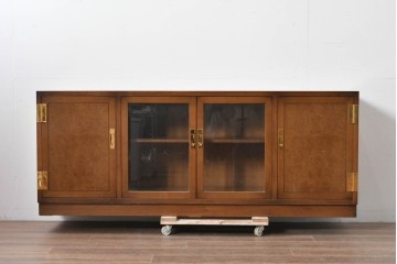 中古　美品　カリモク家具(karimoku)　domani(ドマーニ)　Morganton(モーガントン)　上品な木目が魅力のサイドボード　定価約50万円相当　(R-085536)