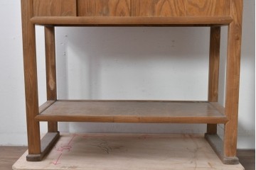 和製ヴィンテージ　松本民芸家具　特注カラー　#506型　温かみのある雰囲気を感じられる朝鮮棚　定価約23万円相当　(R-085538)