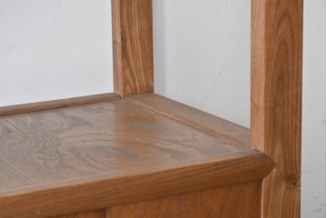 和製ヴィンテージ　松本民芸家具　特注カラー　#506型　温かみのある雰囲気を感じられる朝鮮棚　定価約23万円相当　(R-085538)