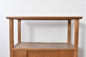 和製ヴィンテージ　松本民芸家具　特注カラー　#506型　温かみのある雰囲気を感じられる朝鮮棚　定価約23万円相当　(R-085538)