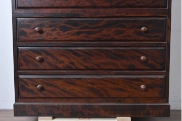 中古　美品　松本民芸家具　A型和タンス　端正な意匠と美しい杢目が魅力の重ね箪笥　定価約82万円相当　(R-085539)