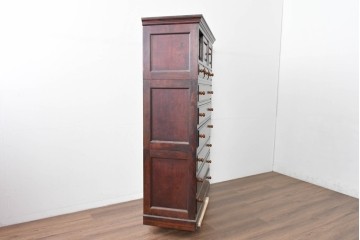 中古　美品　松本民芸家具　A型和タンス　端正な意匠と美しい杢目が魅力の重ね箪笥　定価約82万円相当　(R-085539)