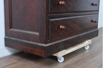 中古　美品　松本民芸家具　A型和タンス　端正な意匠と美しい杢目が魅力の重ね箪笥　定価約82万円相当　(R-085539)