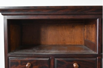 中古　美品　松本民芸家具　A型和タンス　端正な意匠と美しい杢目が魅力の重ね箪笥　定価約82万円相当　(R-085539)