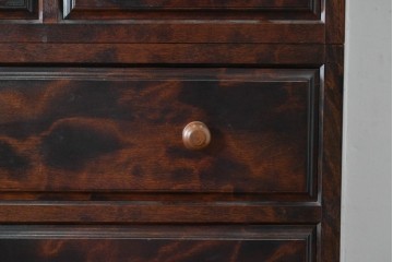 中古　美品　松本民芸家具　A型和タンス　端正な意匠と美しい杢目が魅力の重ね箪笥　定価約82万円相当　(R-085539)