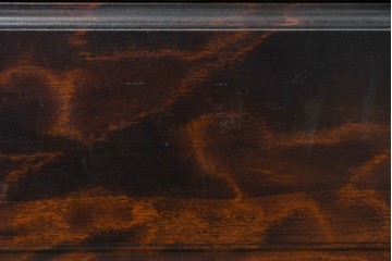 《天板・脚(台輪)取り付け加工費込み》　中古　美品　松本民芸家具　天板リメイク　脚(台輪)付きリメイク　木目が印象的なローチェスト　(R-085541)