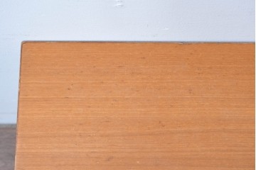 和製ヴィンテージ　希少モデル　天童木工　ペリカンシリーズ　チーク材　特徴的なV字脚が目を引くセンターテーブル　(R-085543)