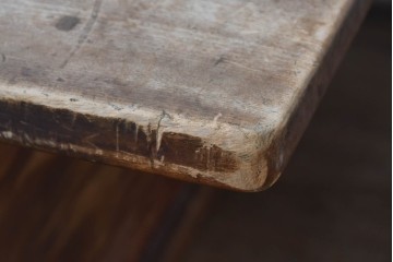 和製ヴィンテージ　大振りサイズ　楓(カエデ)材　存在感のある無垢の質感が魅力のローテーブル　(R-085544)