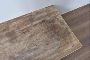 和製ヴィンテージ　大振りサイズ　楓(カエデ)材　存在感のある無垢の質感が魅力のローテーブル　(R-085544)