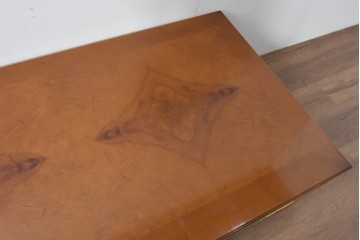 中古　カリモク家具(karimoku)　domani(ドマーニ)　Morganton(モーガントン)　ライトコニャック色　収納に便利な引き出し付きのセンターテーブル　定価約25万円　(R-085545)