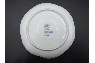 デンマーク製　ROYAL COPENHAGEN(ロイヤルコペンハーゲン)　ブルーフルーテッド フルレース　コーヒーカップ&ソーサー2客セット　定価(2客合計)約13万6千円　(R-085547)