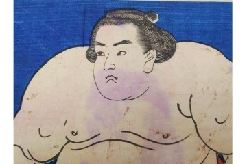 真作　歌川国貞(五渡亭、香蝶楼)　田原藤太秀郷・和藤内・荒馬大五郎　木版画の浮世絵3枚セット　(R-085561)