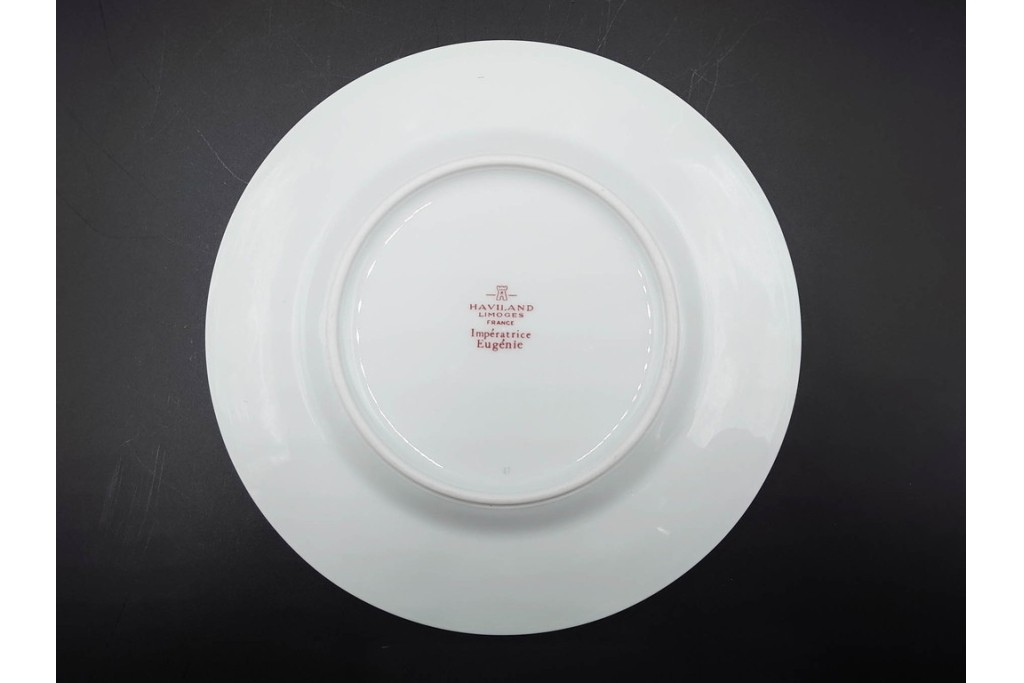 フランスヴィンテージ　LIMOGES(リモージュ)　HAVILAND(アビランド)　Imperatrice Eugenie(アンペラトリスユジェニー)　スミレ柄のトリオ4客セット　(R-085562)