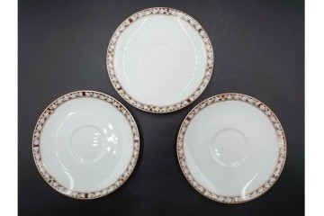 フランスヴィンテージ　LIMOGES(リモージュ)　HAVILAND(アビランド)　Imperatrice Eugenie(アンペラトリスユジェニー)　スミレ柄のトリオ4客セット　(R-085562)