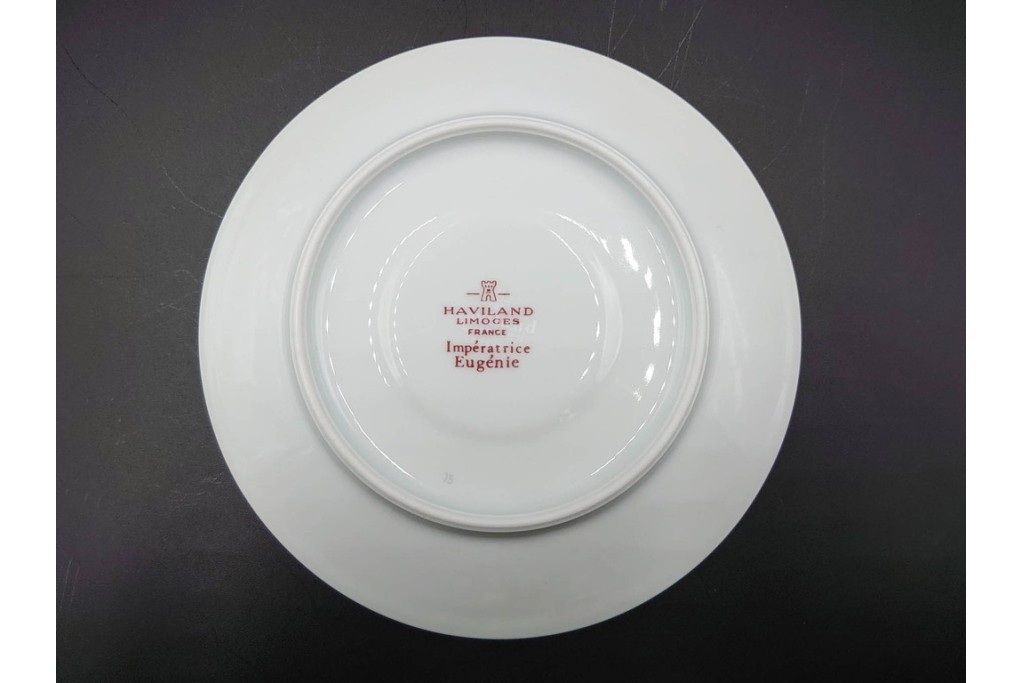 フランスヴィンテージ　LIMOGES(リモージュ)　HAVILAND(アビランド)　Imperatrice Eugenie(アンペラトリスユジェニー)　スミレ柄のトリオ4客セット　(R-085562)