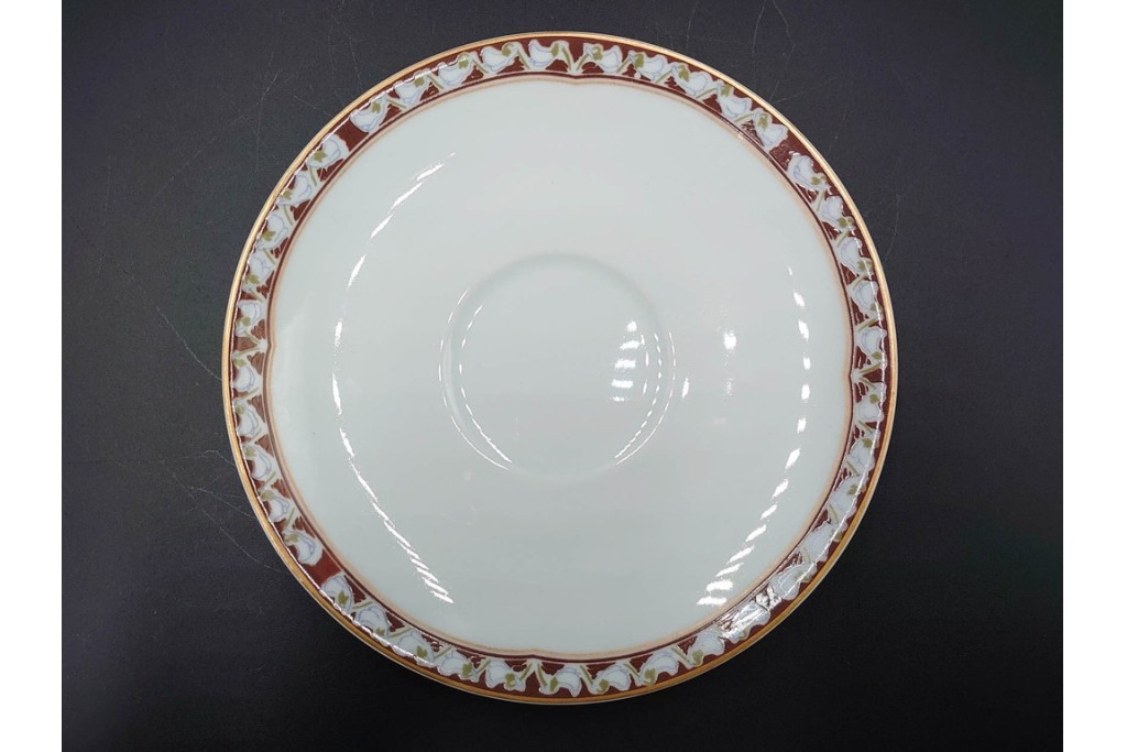 フランスヴィンテージ　LIMOGES(リモージュ)　HAVILAND(アビランド)　Imperatrice Eugenie(アンペラトリスユジェニー)　スミレ柄のトリオ4客セット　(R-085562)