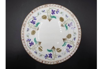 フランスヴィンテージ　LIMOGES(リモージュ)　HAVILAND(アビランド)　Imperatrice Eugenie(アンペラトリスユジェニー)　スミレ柄のトリオ4客セット　(R-085562)