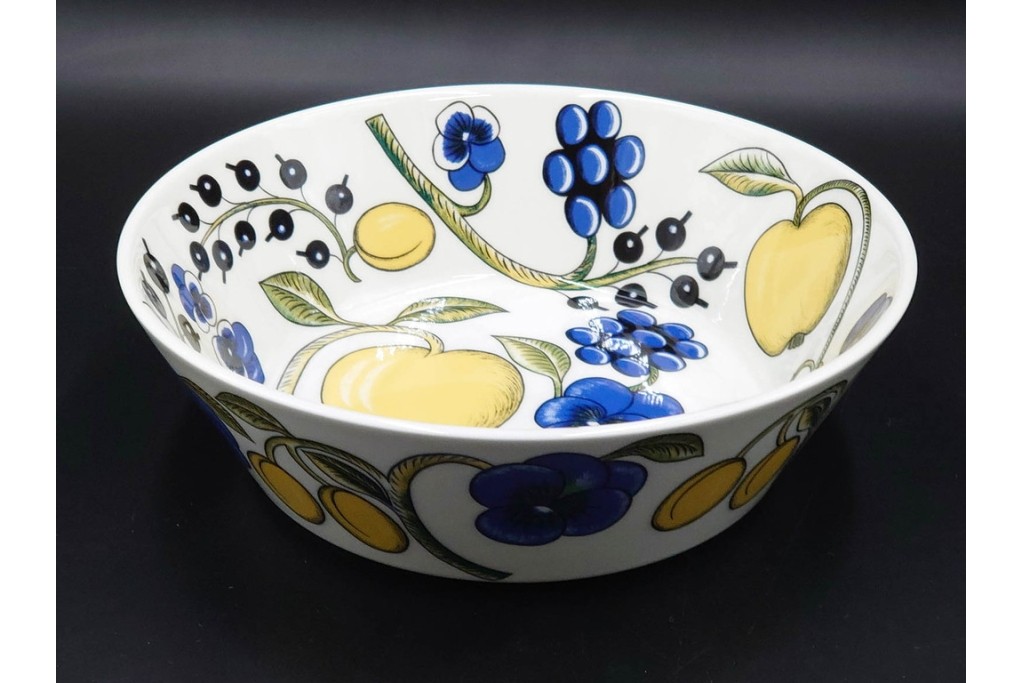 フィンランド　ARABIA(アラビア)　paratiisi(パラティッシ)　フルーツモチーフが華やかなカップ&ソーサー2客・ボウル2点・プレートのセット　(R-085563)