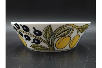 フィンランド　ARABIA(アラビア)　paratiisi(パラティッシ)　フルーツモチーフが華やかなカップ&ソーサー2客・ボウル2点・プレートのセット　(R-085563)