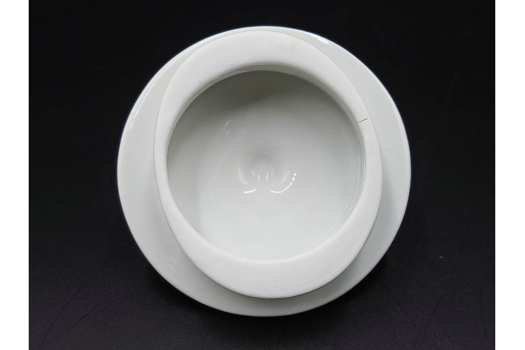 フランスヴィンテージ　LIMOGES(リモージュ)　HAVILAND(アビランド)　Imperatrice Eugenie(アンペラトリスユジェニー)　スミレ柄のポット・シュガーポット・クリーマー・トレーセット　(R-085564)