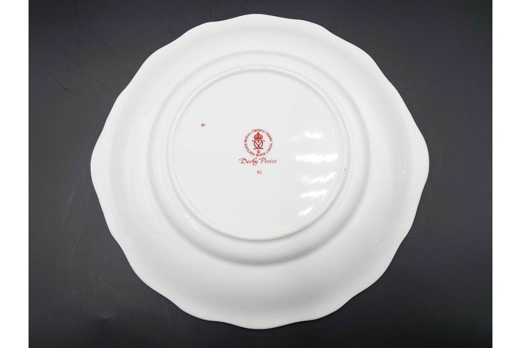 イギリス　ROYAL CROWN DERBY(ロイヤルクラウンダービー)　ポジー　B&Bプレート・コンポート・ボウル・スクエアプレート等の洋食器9点セット　(R-085565)