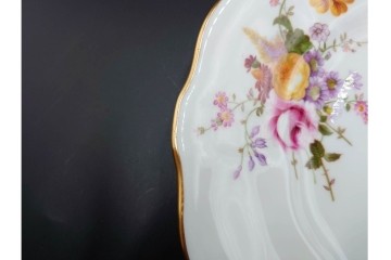 イギリス　ROYAL CROWN DERBY(ロイヤルクラウンダービー)　ポジー　B&Bプレート・コンポート・ボウル・スクエアプレート等の洋食器9点セット　(R-085565)