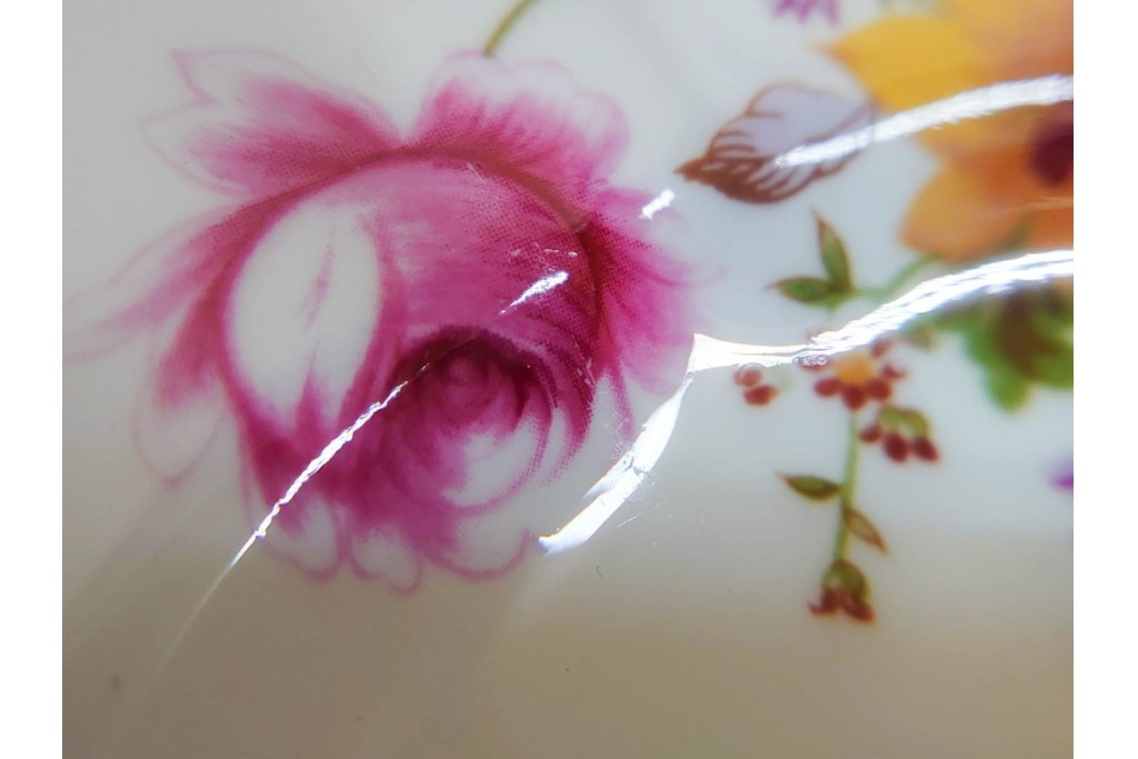 イギリス　ROYAL CROWN DERBY(ロイヤルクラウンダービー)　ポジー　B&Bプレート・コンポート・ボウル・スクエアプレート等の洋食器9点セット　(R-085565)