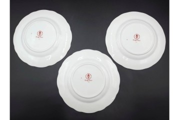 イギリス　ROYAL CROWN DERBY(ロイヤルクラウンダービー)　ポジー　B&Bプレート・コンポート・ボウル・スクエアプレート等の洋食器9点セット　(R-085565)